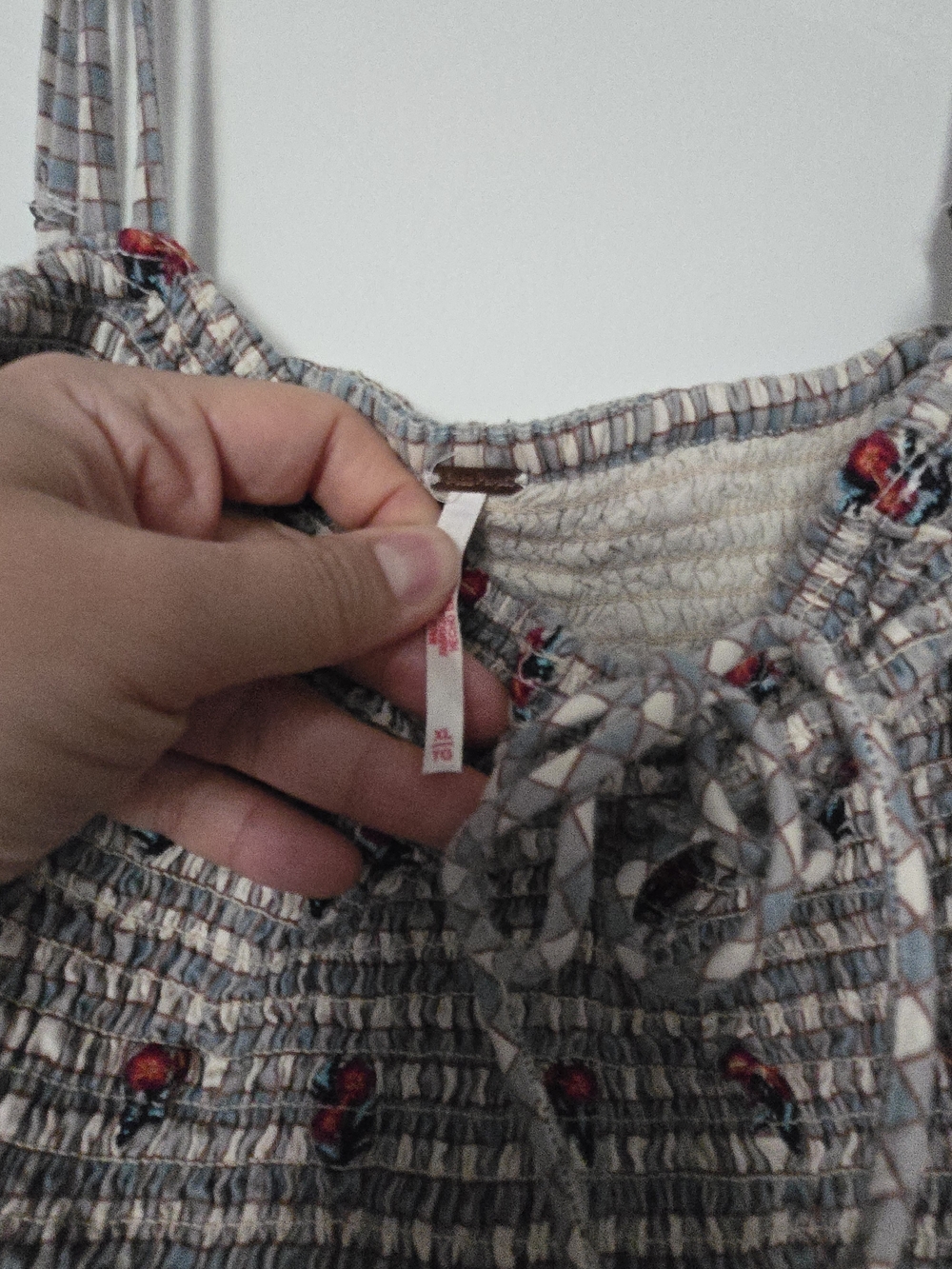 free people Grey Gingham Midi dress - Picture 3 of 5